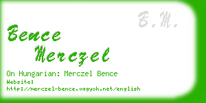 bence merczel business card